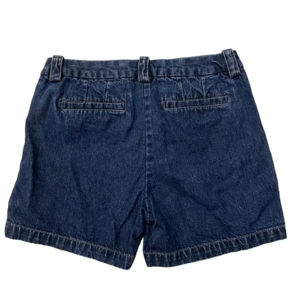 100% Cotton Geoffrey Beene Denim Shorts Dark Wash Preppy Retro Y2K Size 2